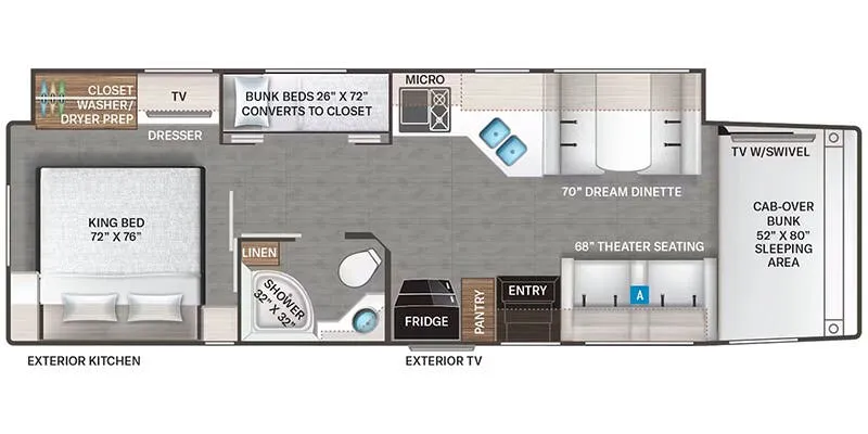 Thor Motor Coach Omni RS36 floor plan