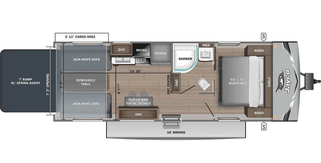 2025 Jayco Jay Flight 265TH floor plan
