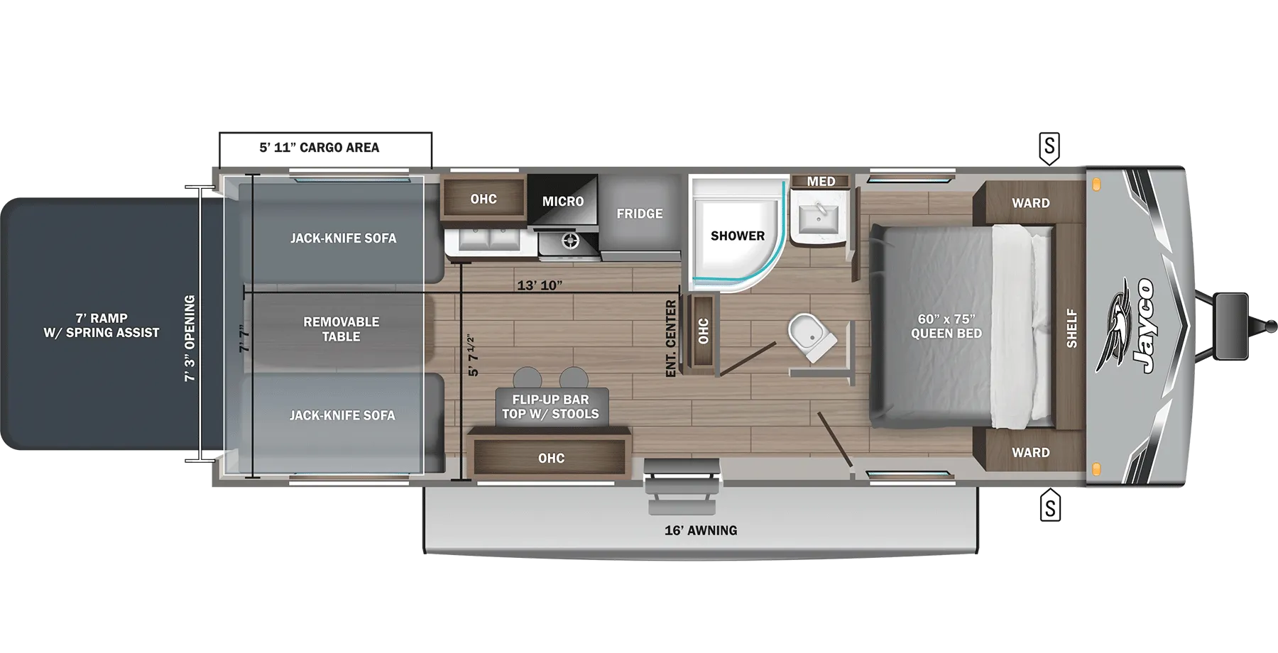 2025 Jayco Jay Flight 265TH - Floor plan