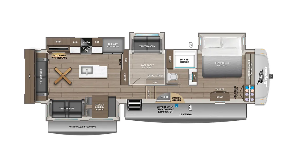 2027 Jayco Eagle 355MBQS floor plan