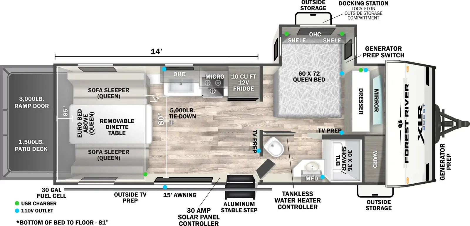 2026 XLR Boost 2114BX - Floor plan