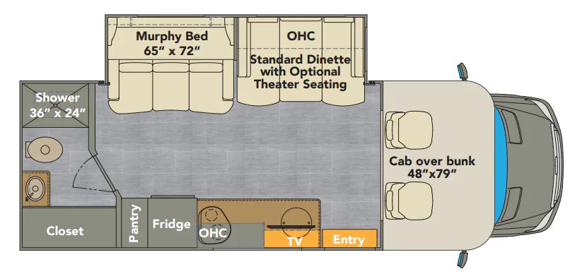 Renegade RV Villagio 25RMC floor plan