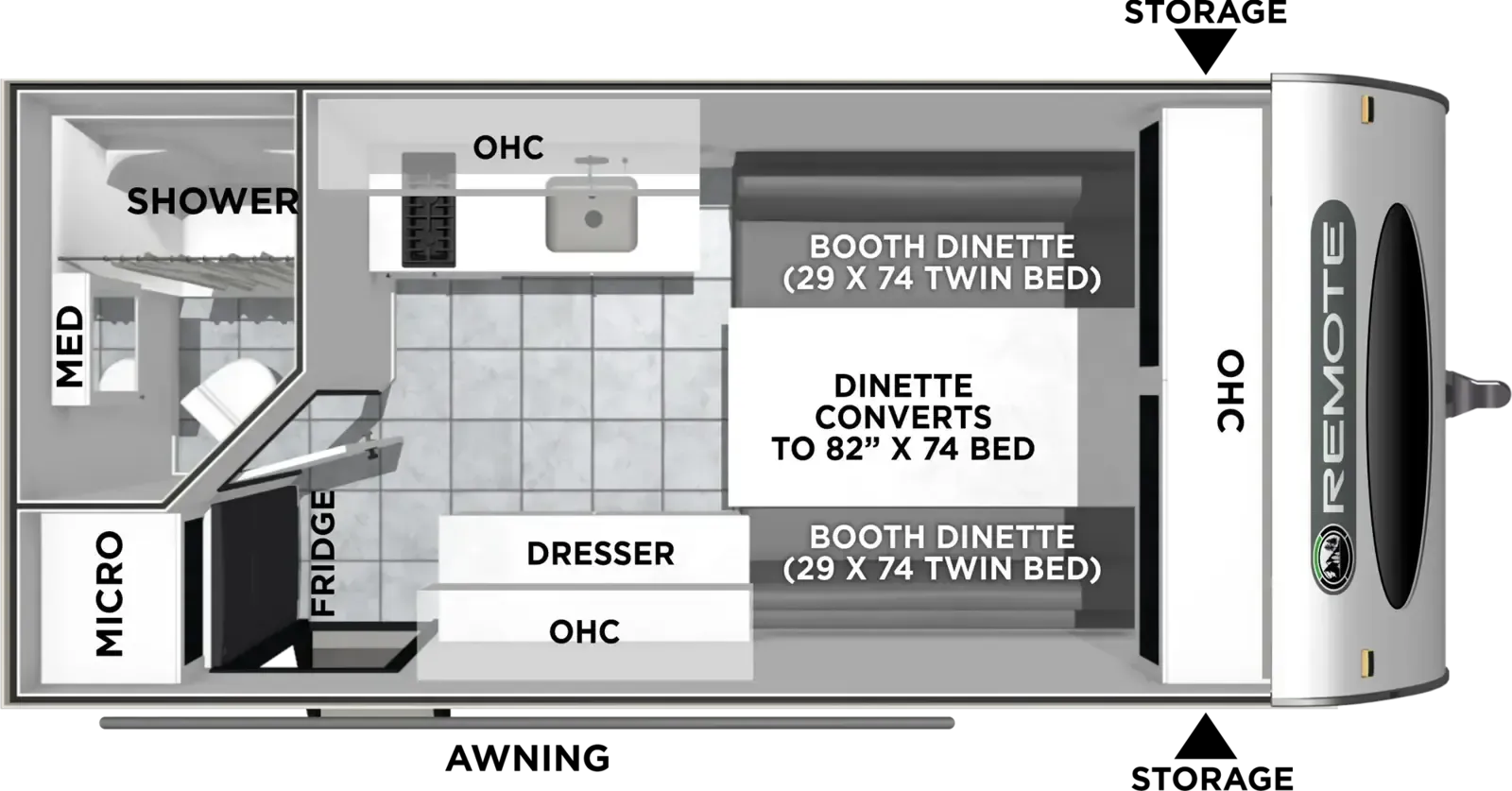 Coachmen Remote 13R floor plan