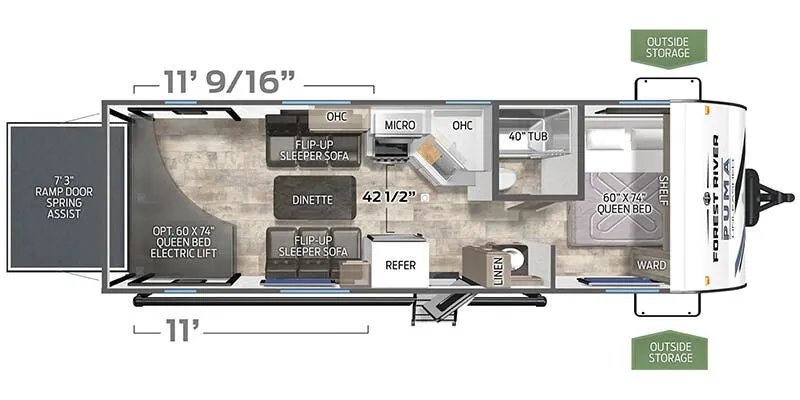 Palomino Puma Unleashed 25TH floor plan