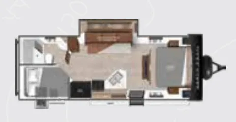 Heartland North Trail 24BHS floor plan