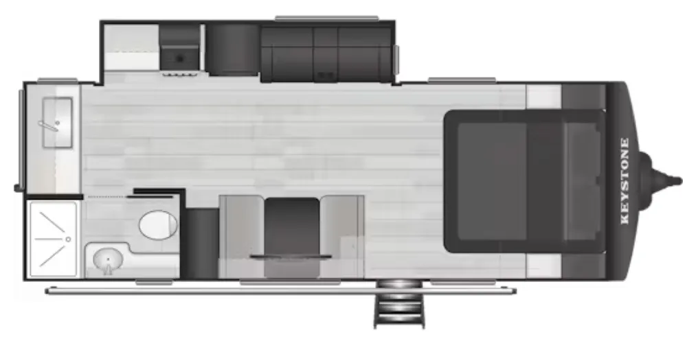2026 Keystone Cougar 22MLWE - Floor plan