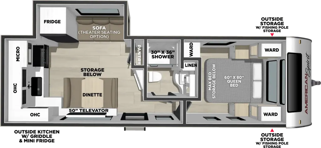 2027 Coachmen American Spirit 2560RK floor plan