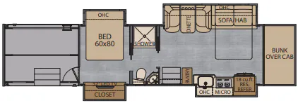 Renegade RV Classic 2509GS floor plan