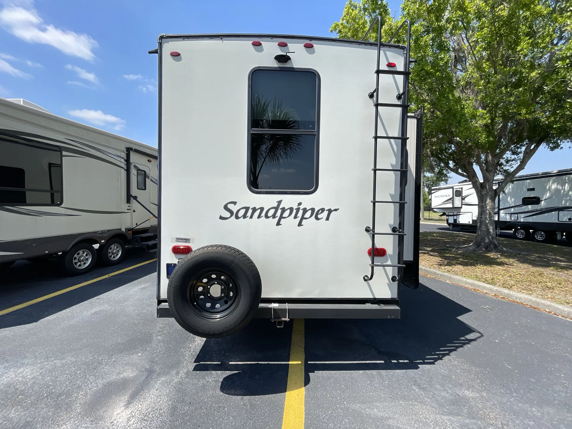 2021 Forest River Sandpiper C-Class 3550FL — backside