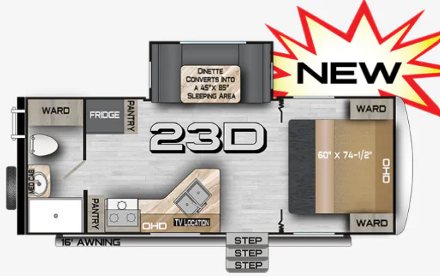Northwood Nash Camp 23D floor plan