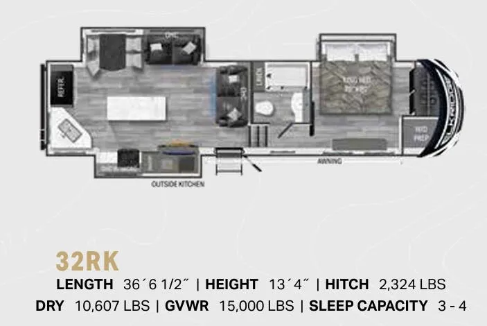 Heartland ElkRidge 32RK floor plan