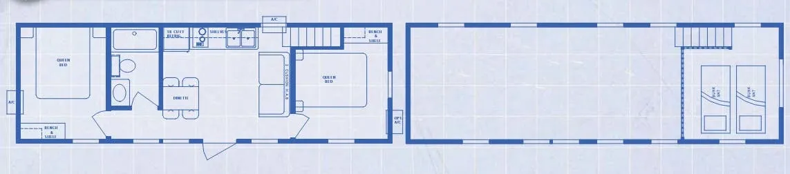 Canterbury RV Deluxe Cabins CC-35SL floor plan