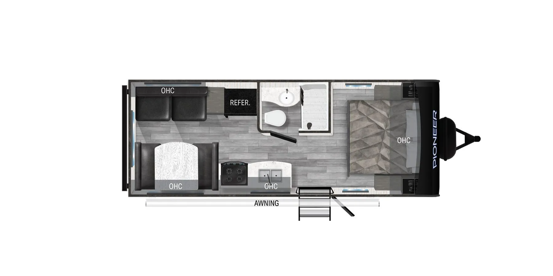 Heartland Pioneer RD210 floor plan