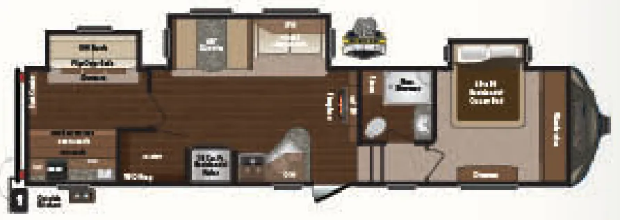 Keystone Sprinter 326FWBHS floor plan