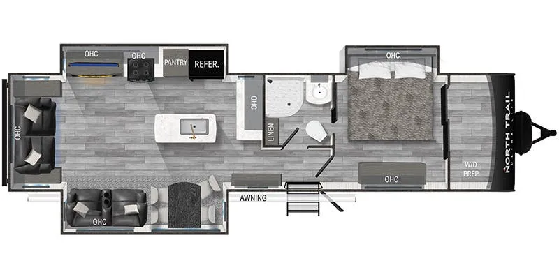 Heartland North Trail Ultra-Lite NT 33RETS floor plan