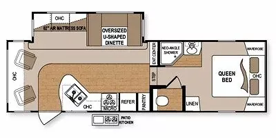 2011 Dutchmen Coleman CTF259RE - Floor plan