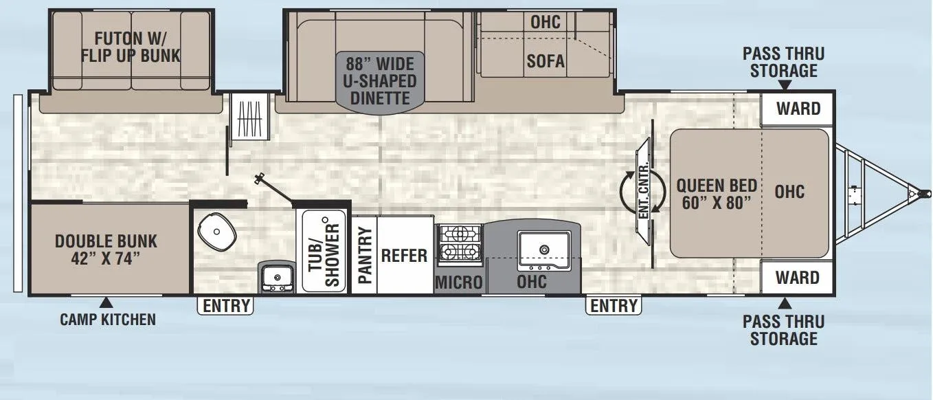 Coachmen Freedom Express Liberty Edition 310BHDSLE floor plan