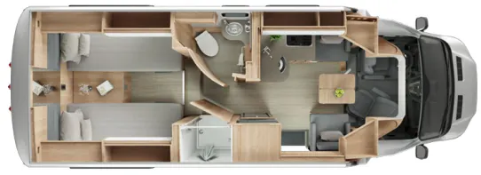 Leisure Travel Wonder W24RTB floor plan