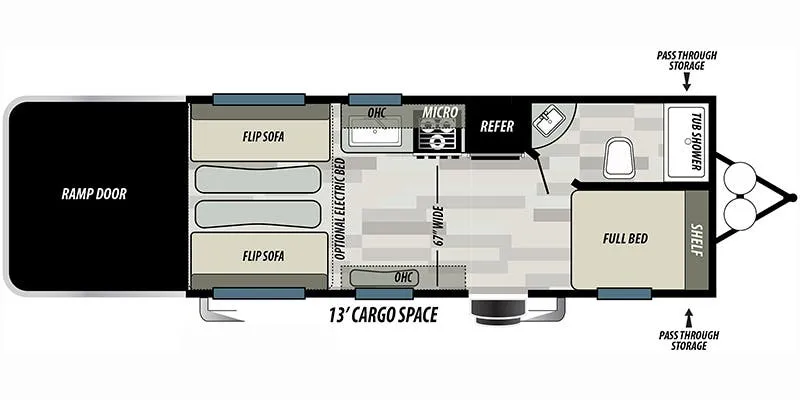 Forest River Wildwood X-Lite 191SSXL floor plan