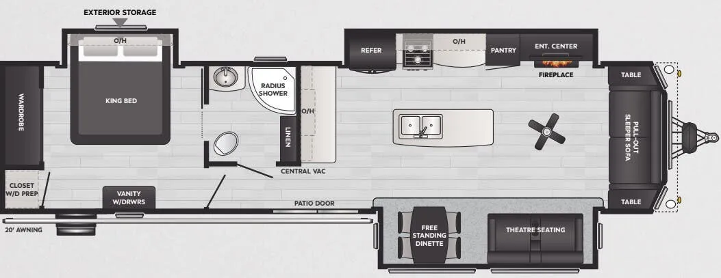Keystone Retreat 391MKTS floor plan