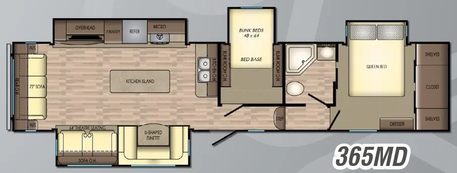 CrossRoads Volante 365MD floor plan