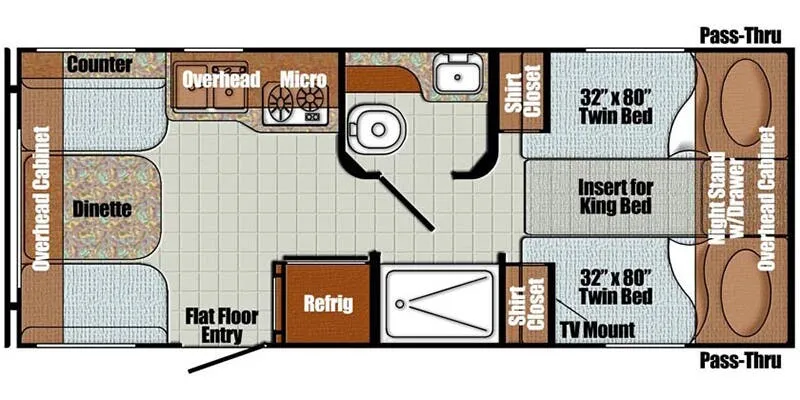 2026 Gulf Stream RV Vista Cruiser 19TWD floor plan