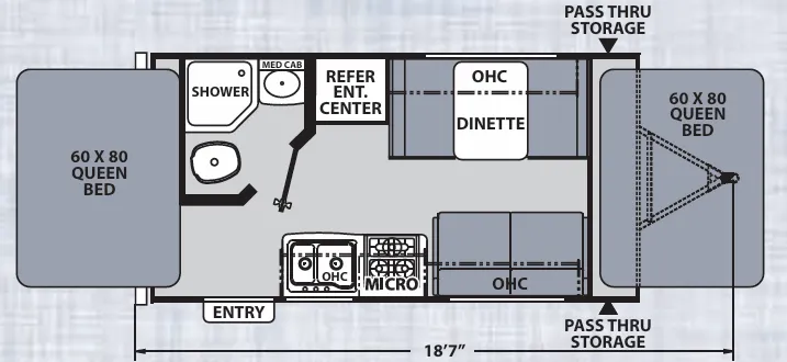 Coachmen Apex Nano 15X floor plan