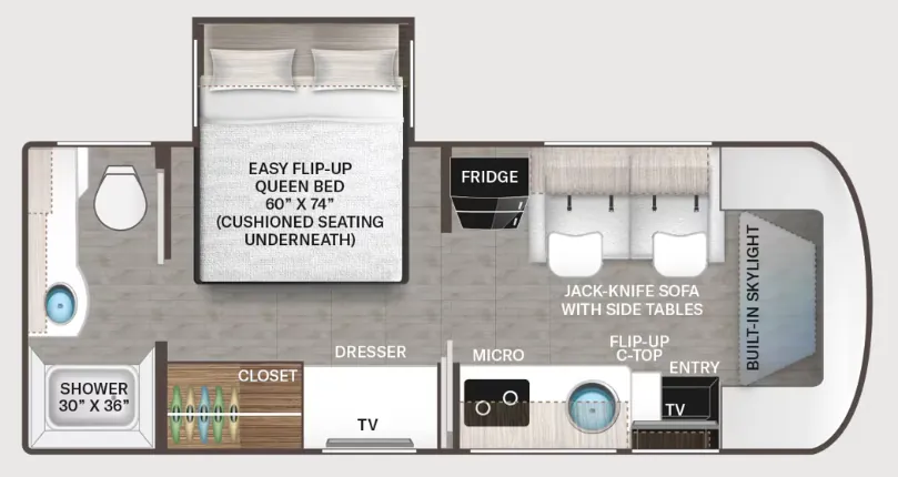 Thor Motor Coach Gemini AWD 24JG floor plan