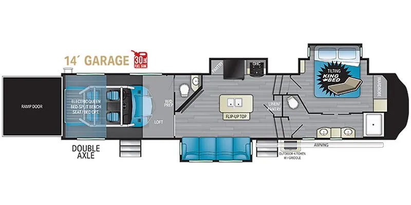 Heartland Torque TQ 384 floor plan