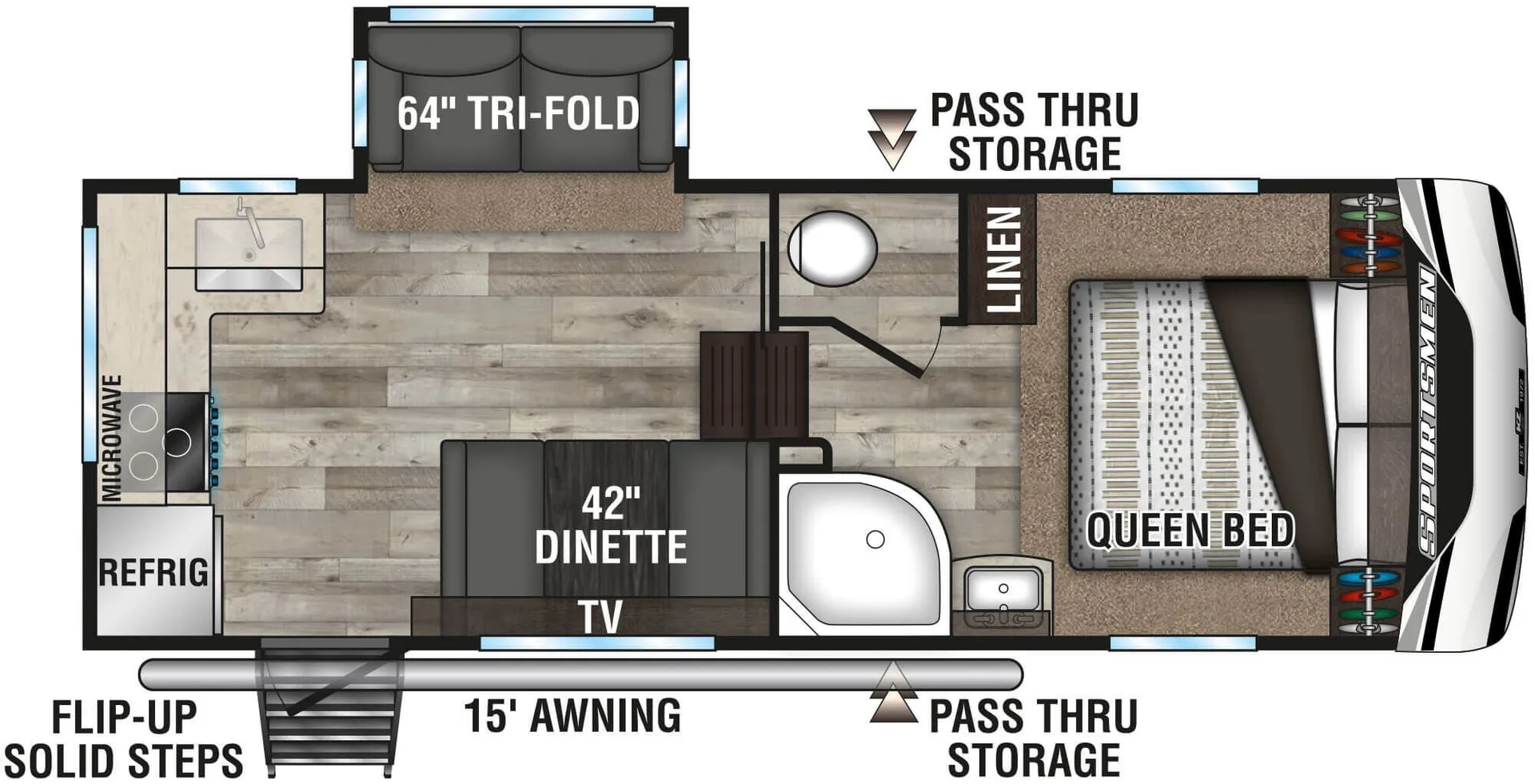 K-Z Sportsmen 231RK floor plan