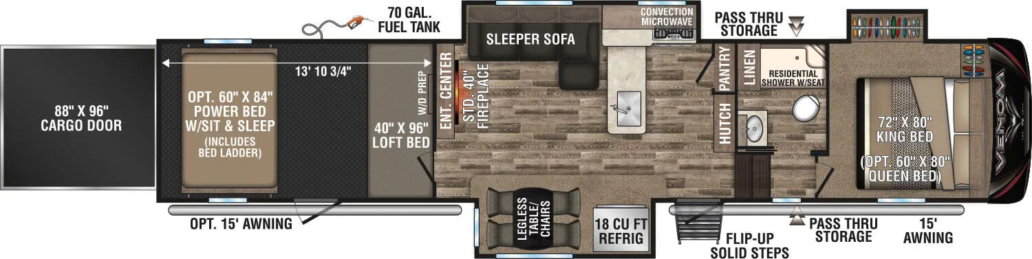 K-Z Venom 4114TK floor plan