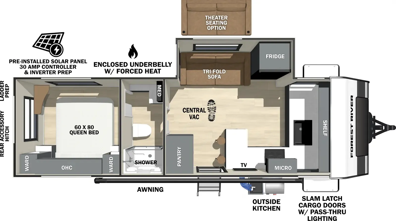 2026 Forest River IBEX 20FKDS - Floor plan