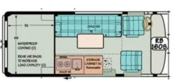 Sportsmobile Promaster 160S floor plan