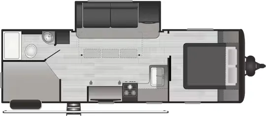 Keystone Hideout 250BH floor plan