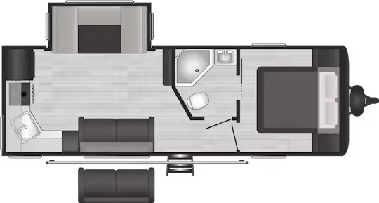 Keystone Hideout 24RKSWE floor plan
