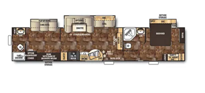 Forest River Cherokee 39Q floor plan