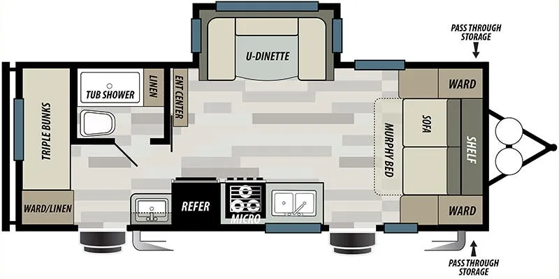 Forest River Sonoma 2200MB floor plan