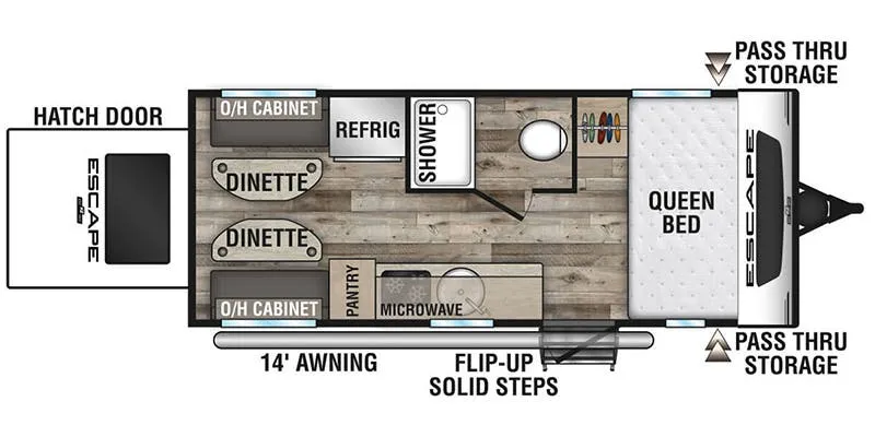 K-Z Escape E17 Hatch floor plan