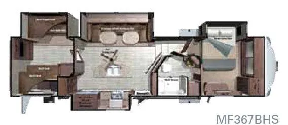 Highland Ridge Mesa Ridge MF367BHS floor plan