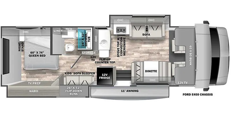 Forest River Solera 32DSB floor plan