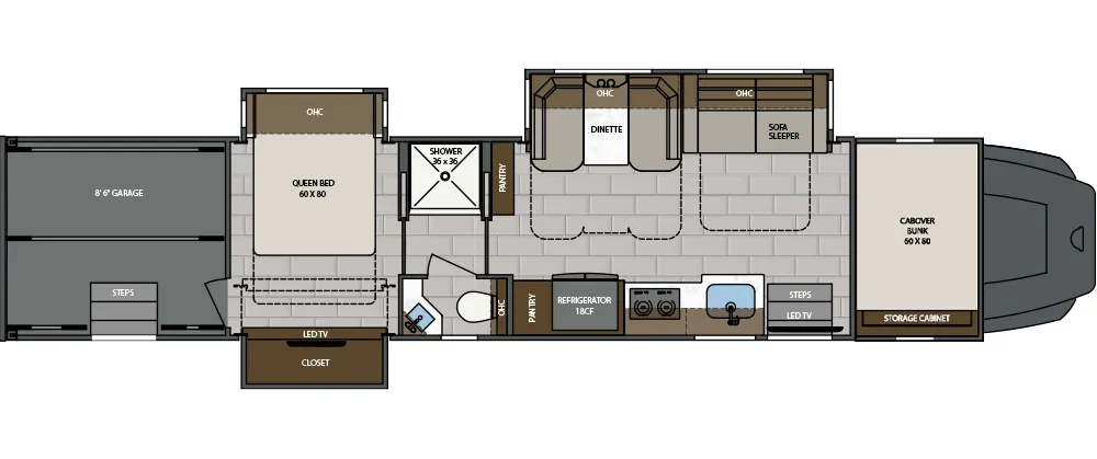 Renegade RV Classic 2609 floor plan