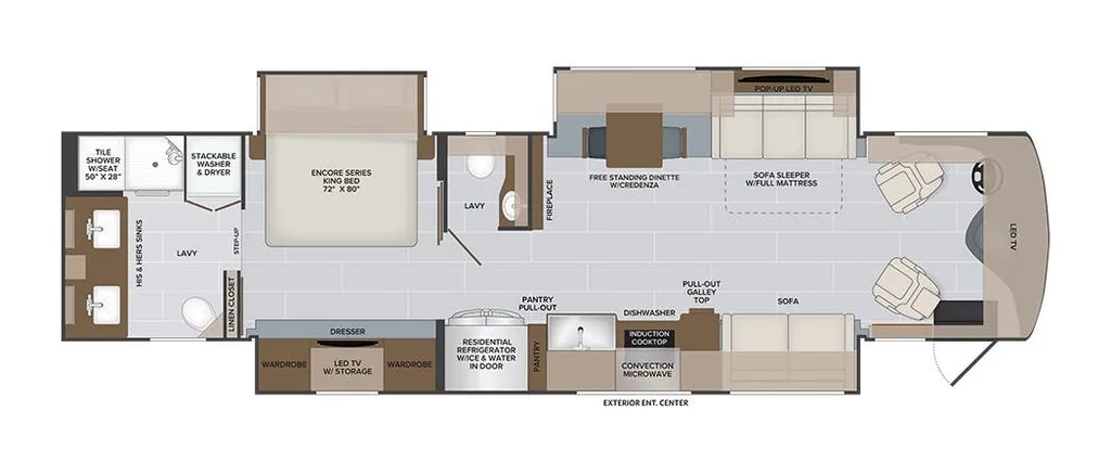 2026 Holiday Rambler Armada 40M floor plan