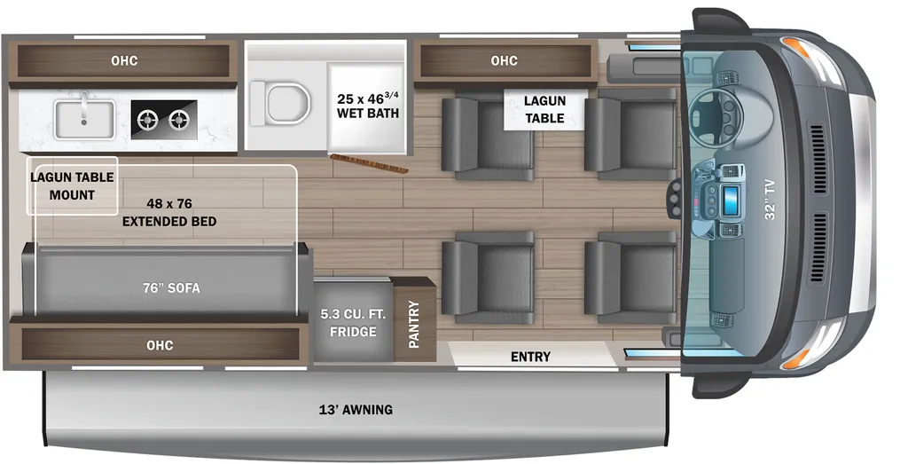 2023 Jayco Swift 20A floor plan