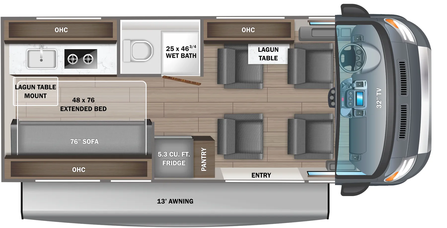 2023 Jayco Swift 20A - Floor plan