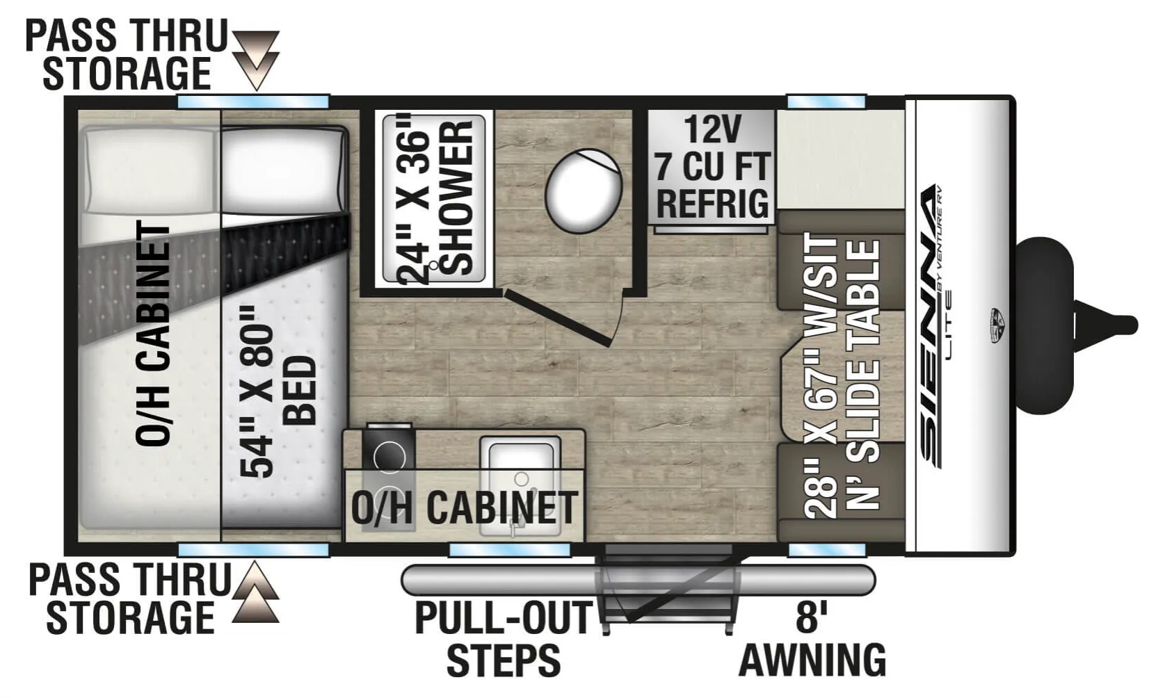 2026 VENTURE RV SIENNA 140VFD - Floor plan