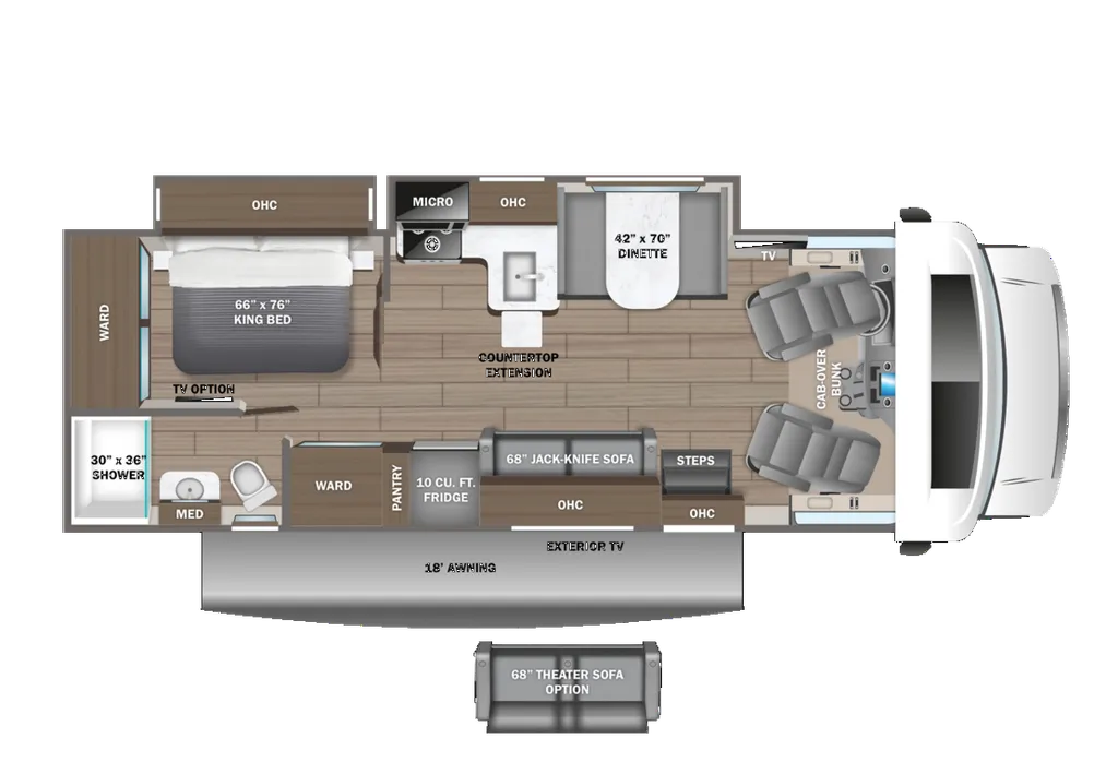 2026 Entegra Coach Odyssey 27U floor plan