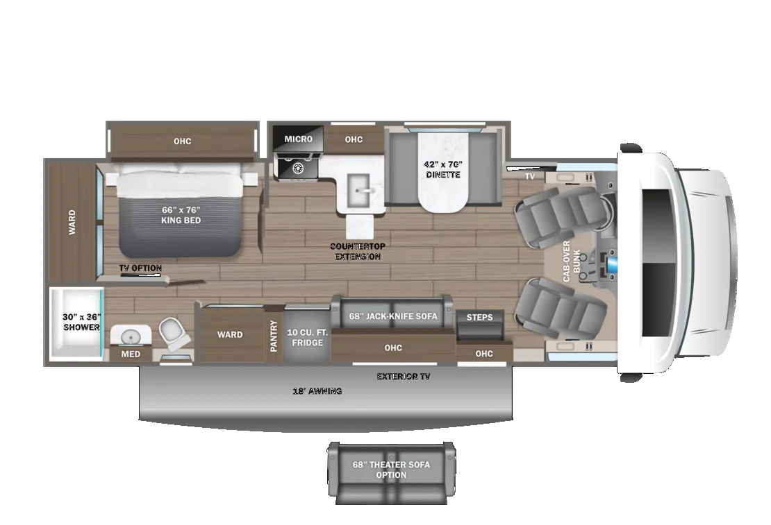 2026 Entegra Coach Odyssey 27U - Floor plan