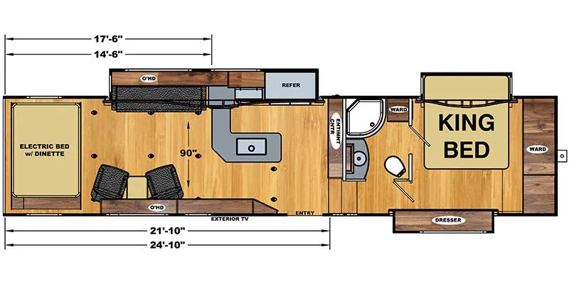 Eclipse Attitude 35 GSG+3 floor plan