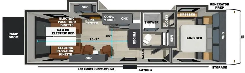 Forest River Shockwave 2800 floor plan