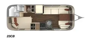 2019 Airstream International Serenity 23CB - Floor plan